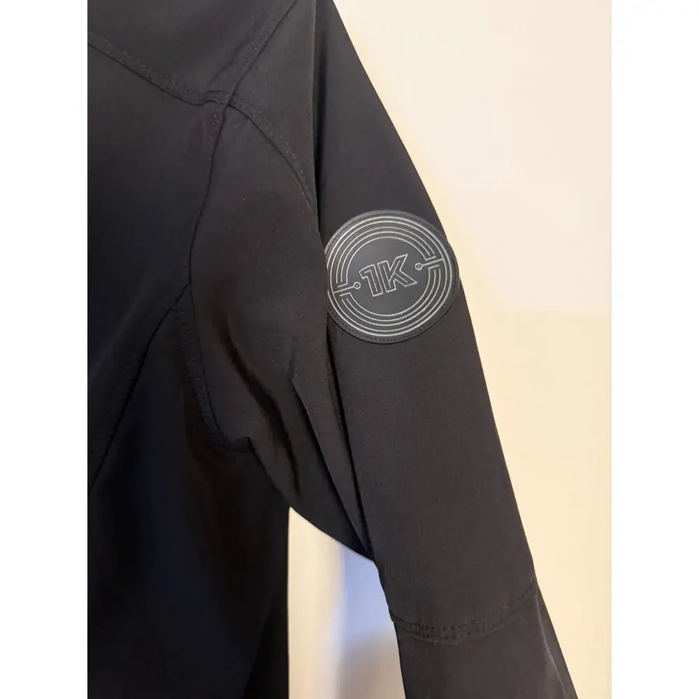 Lyft 1K Rides Men's Softshell Jacket Fleece Lined Black Size S Mens
